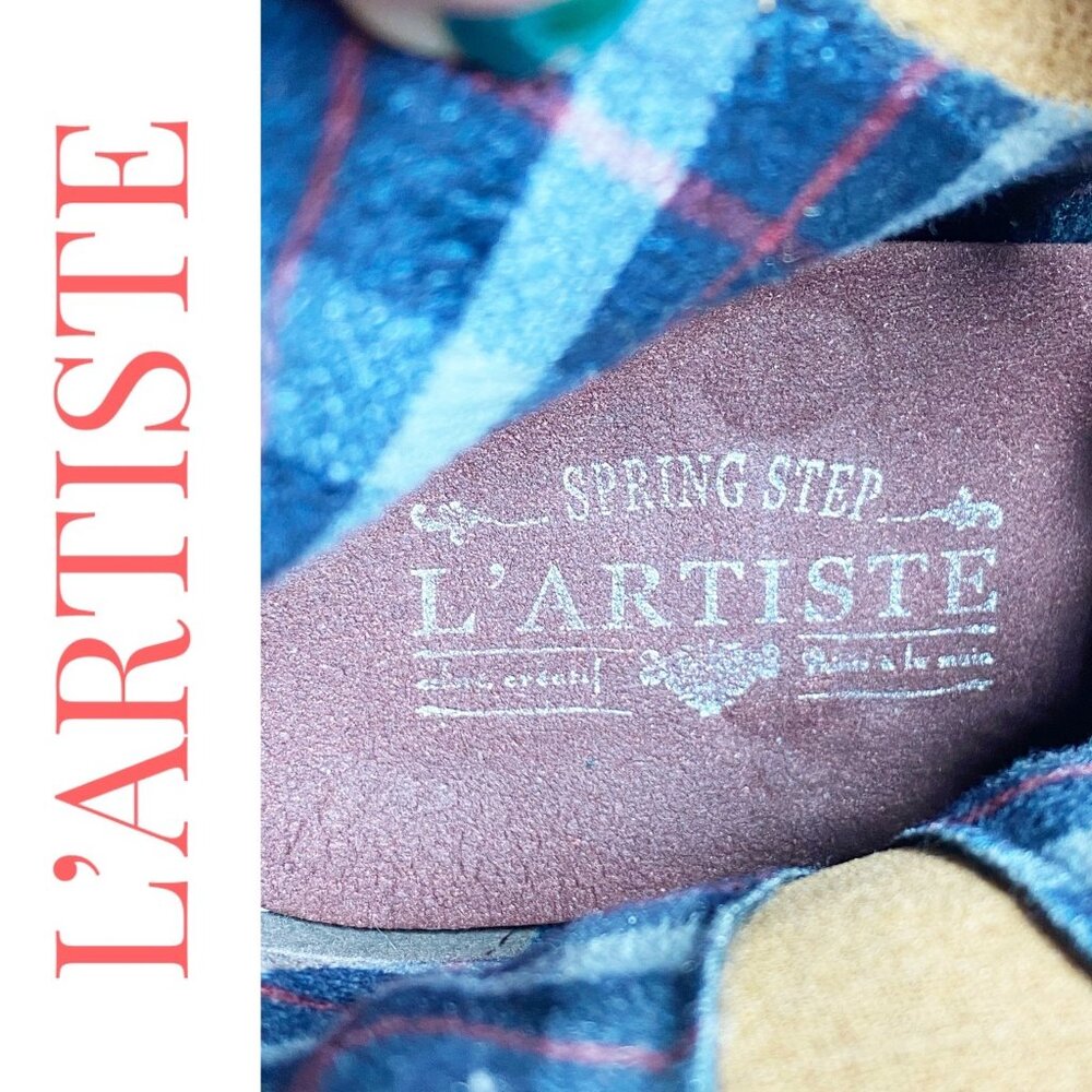 L’ARTISTE‎ LEATHER ANKLE TAPESTRY BOOTIE TASSEL UNIQUE ARTISTIC BOHO, WOMEN’s 40 - Picture 11 of 16